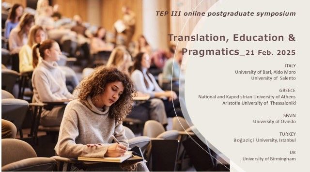 Μεταπτυχιακό συμπόσιο TRANSLATION, EDUCATION AND PRAGMATICS (TEP III)